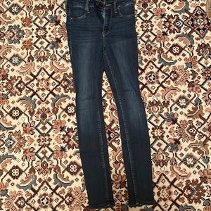 hollister high rise skinny jeans 00 short